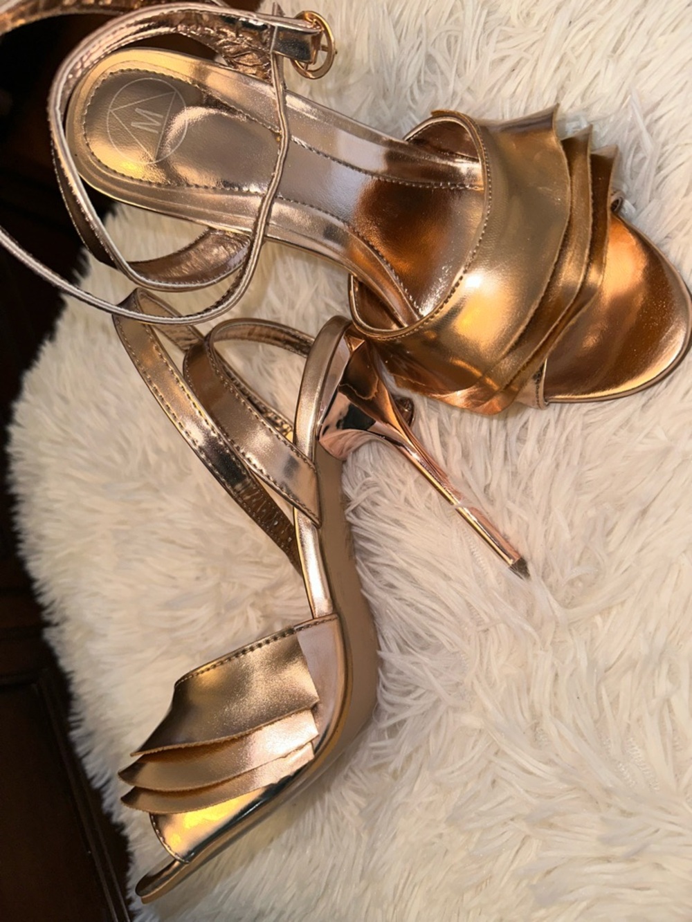 Rose gold heels